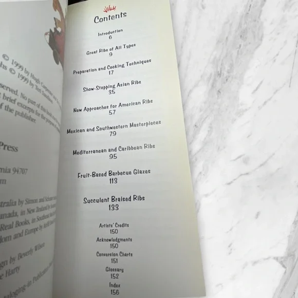 Book The Great Ribs Book Cookbook by Hugh Carpenter & Teri Sandison BBQ - Picture 5 of 6